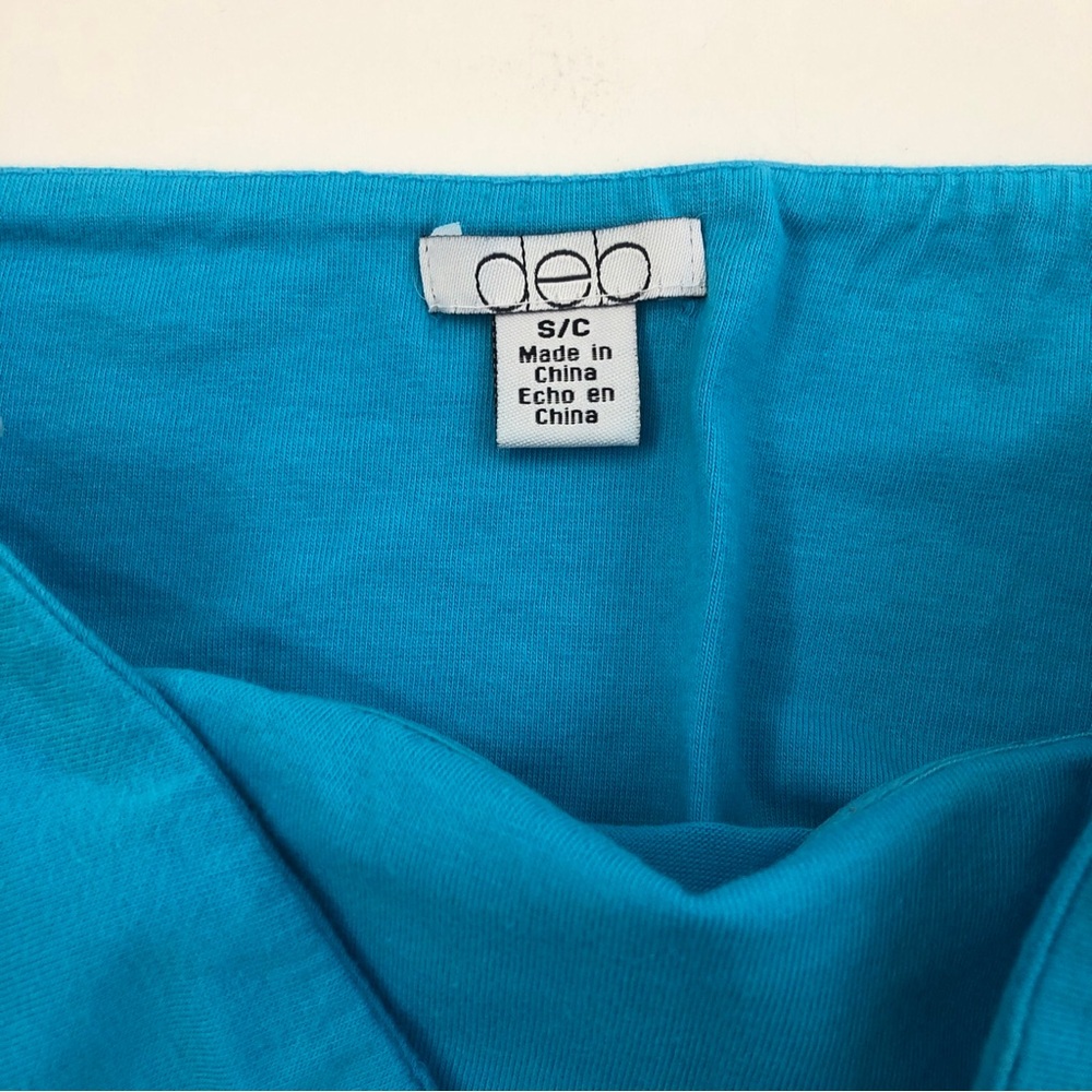Deb Aqua Blue Strapless Tank Top size small - Picture 3 of 8